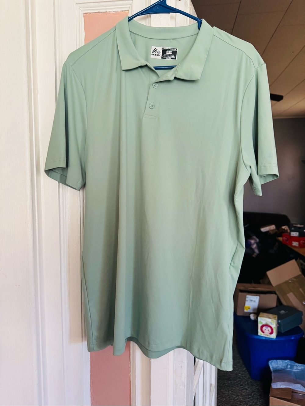 RBX Men's Sage Green Performance Polo